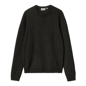 PULL SWEAT CARHARTT NOIR BLACK COTON MAILLE FINE AUTOMNE HIVER CHAUD LEGER HOMME