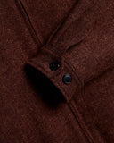 Détail des boutons en corne aux poignets de la veste Aurelia Portuguese Flannel