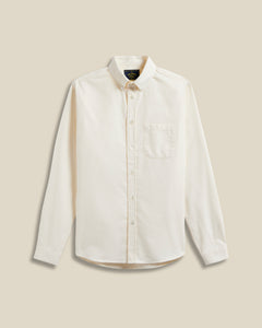 BRUSHED OXFORD SHIRT ECRU PORTUGUESE FLANNEL