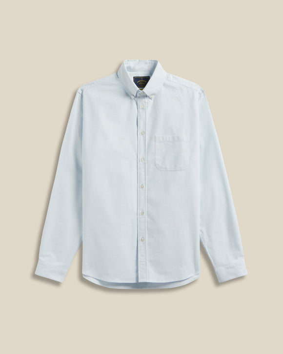BRUSHED OXFORD SHIRT LIGHT BLUE PORTUGUESE FLANNEL