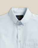 CHEMISE EN COTON BROSSÉ BLEUE CIEL PORTUGUESE FLANNEL MADE IN PORTUGAL