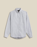 BRUSHED OXFORD STRIPE BLUE PORTUGUESE FLANNEL