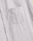 CHEMISE EN COTON FLANELLE RAYE BORDEAUX BLANC PORTUGUESE FLANNEL HIVER VERSAILLES