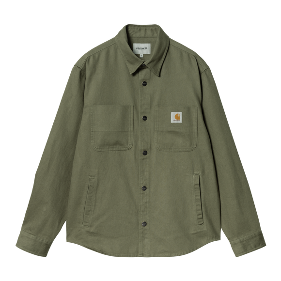 VESTE CRAWFORD DOLLAR GREEN CARHARTT WIP oton-chanvre sergé épais homme streetwear confort poche poitrine nouvelle collection versailles
