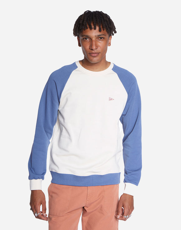 SWEAT DIKERSON BEIGE BLEU OLOW BICOLORE HOMME