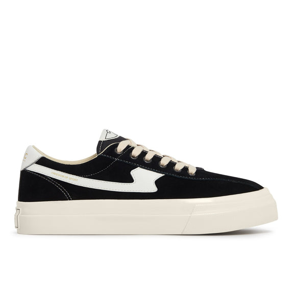 DELLOW S-STRIKE SUEDE BLACK-WHITE STEPNEY Sneakers minimalistes en daim
Chaussures Stepney Workers Club tendance
Baskets S-Strike en suede pour un look rétro
Sneakers noires/beige/grises unisexes en daim