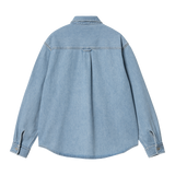 SHIRT JACKET HARVEY STONE BLUE HOMME COLLECTION SS25 MODE NOUVEAU JEUNE BEAU CHIC CASUAL MANCHE BOUTON POCHE BOUTON DECONTRACTE MEN WOMEN CARHARRT BOUTIQUE VERSAILLES