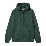 SWEAT CAPUCHE CHASE ZIP DISCOVERY GREEN / CARHARTT WIP