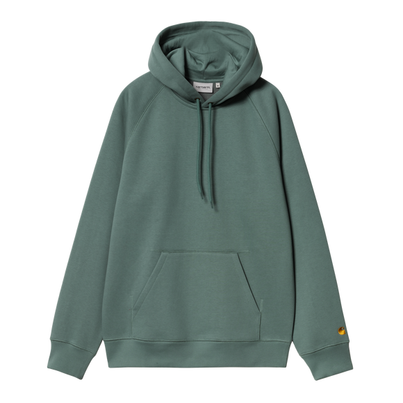 SWEAT A CAPUCHE HOODIE VERT CHASE CARHARTT HOMME COUPE AMPLE FEMME MIXTE PRINTEMPS ETE SS25 CONFORT CHAUD COTON VERSAILLES BOUTIQUE 78 YVELINES