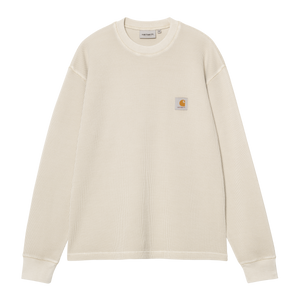 TEE SHIRT L/S WAFFLE FLEUR DE SEL / CARHARTT WIP