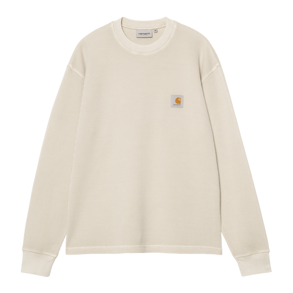 TEE SHIRT L/S WAFFLE FLEUR DE SEL / CARHARTT WIP