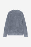 Pull Curtis Shady Blue Carhartt WIP porté pour un look casual urbain – See You Versailles