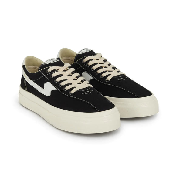 SHOES DELLOW S-STRIKE CANVAS BLACK WHITE STEPNEY 