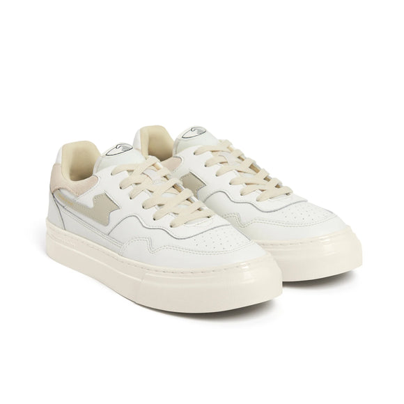 SHOES PEARL S-STRIKE LEATHER WHITE ÉCRU STEPNEY 