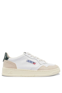 AUTRY MEDALIST LOW CUIR BLANC ET SUEDE BEIGE ACTION SHOES AUTRY 