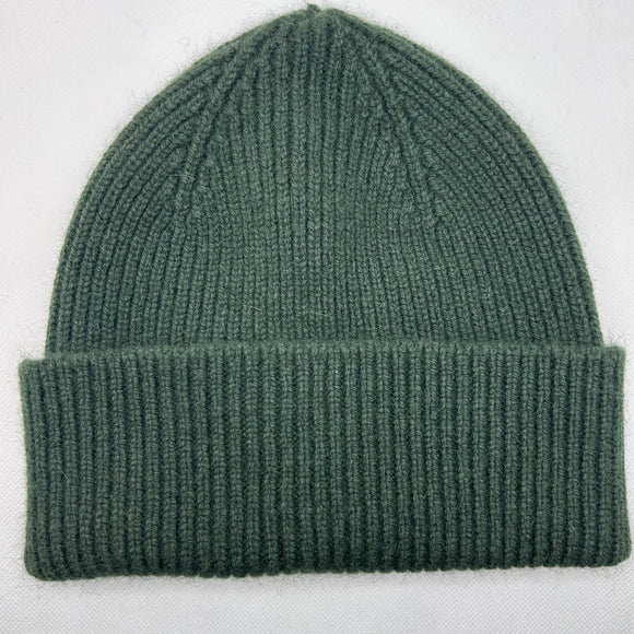 BONNET EN LAINE FINE VERT 