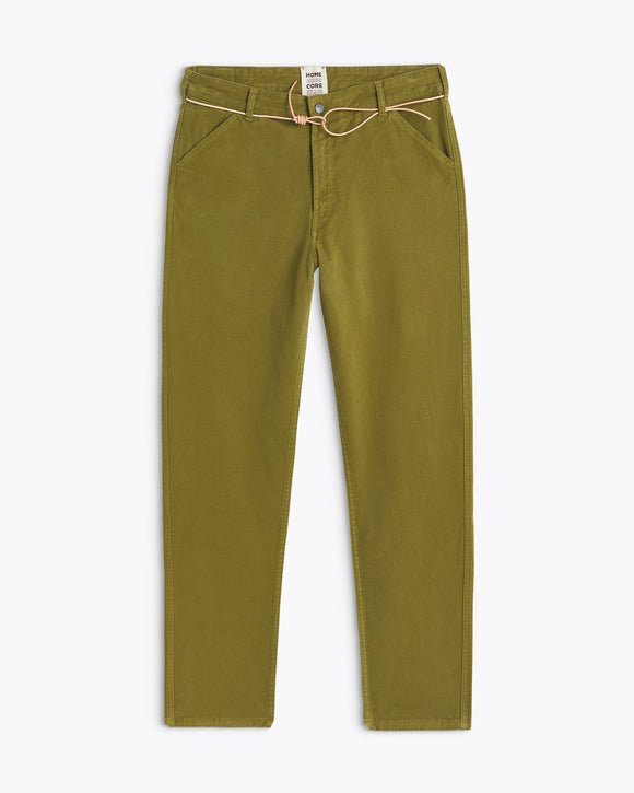 PANTALON JABALI TWILL LIZARD GREEN HOMECORE CASUAL CHIC DECONTRACTE 5 POCHE EN TOILE CONFORT 5 POCHES