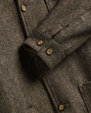 VESTE LABURA HERRINGBONE WOOL BROWN / PORTUGUESE FLANNEL