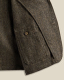 VESTE LABURA HERRINGBONE WOOL BROWN / PORTUGUESE FLANNEL