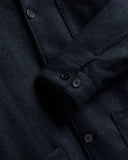 VESTE LABURA HERRINGBONE WOOL NAVY / PORTUGUESE FLANNEL