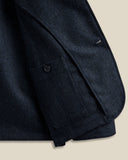 VESTE LABURA HERRINGBONE WOOL NAVY / PORTUGUESE FLANNEL
