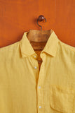 LINEN SHIRT YELLOW PORTUGUESE FLANNEL VERSAILLES