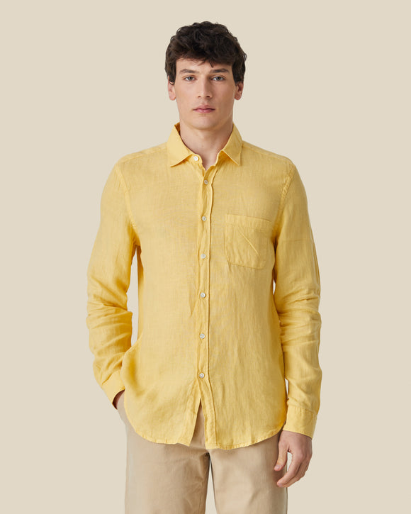 CHEMISE LINEN JAUNE PORTUGUESE FLANNEL