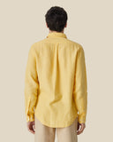 LINEN SHIRT YELLOW PORTUGUESE FLANNEL MADE IN PORTUGAL