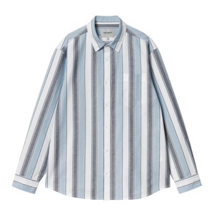 CHEMISE KENDRICKS STRIPE BLUE CARHARTT WIP LOOSE FIT STREETWEAR NEW COLLECTION MEN 