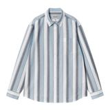 CHEMISE KENDRICKS STRIPE BLUE CARHARTT WIP LOOSE FIT STREETWEAR NEW COLLECTION MEN 