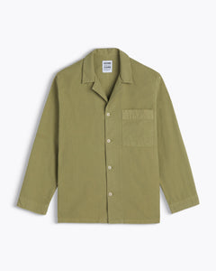 VESTE EN COTON AVEC COL REQUIN KAKI HOMECORE Streetwear Homecore Mode urbaine Casual chic Minimaliste Look Homecore Homecore Paris Vêtements Homecore Mode Homecore Marque Homecore