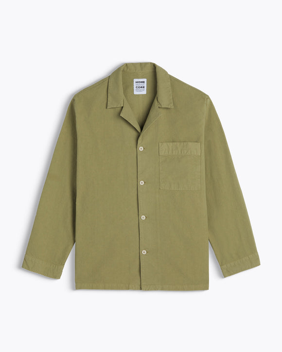VESTE EN COTON AVEC COL REQUIN KAKI HOMECORE Streetwear Homecore Mode urbaine Casual chic Minimaliste Look Homecore Homecore Paris Vêtements Homecore Mode Homecore Marque Homecore
