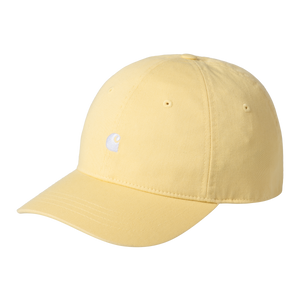 CASQUETTE JAUNE CARHARTT LOGO BLANC HOMME FEME MEN WOMEN ETE PRINTEMPS CONFORT LEGER STYLE MODE CAP HAUT COLLECTION SS25 VERSAILLES BOUTIQUE 