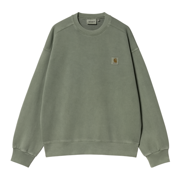 SWEATSHIRT NELSON LOGO PARK GREEN CARHARTT WIP BALOON LOOSE FIT NOUVELLE COLLECTION MIXTE VERSAILLES ETE 2025