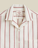CHEMISE PIQUE STRIPE BORDEAUX / PORTUGUESE FLANNEL