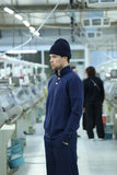 PULL MONTAGNE BLEU CABANE MAILEL FRANCAISE BLEUE MARINE VERSAILLES HIVER
