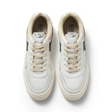 BASKET EN CUIR BLANC ET LOGO NOIR STEPNEY 