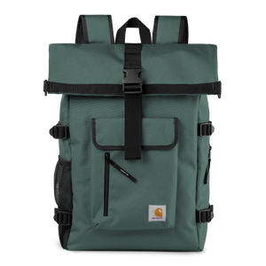 PHILIS BACKPACK SILVER PINE CARHARTT WIP ACCESOIRE MIXTE NOUVELLE ECOLELCTION COURSIER VELO GRAND SAC LOGO CARHARTT STREETWEAR VERSAILLES