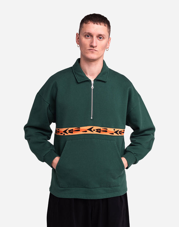 SWEAT MANSO FISHES VERT FORET / OLOW