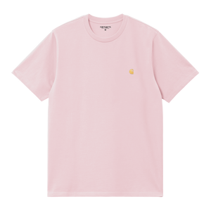 TEE SHIRT S/S CHASE AIR PINK CARHARTT WIP mixte nouvelle couleur versailles streetwear coupe droite regular