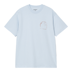 TEE SHIRT COUPE LOOSE LOGO POITRINE CARHARTT JAVA AIR SKY BLEU CIEL NOUVELLE COLLECTION ETE 2025 VERSAILLES