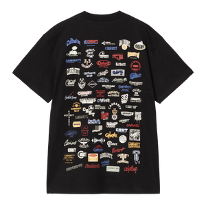 TEE SHIRT SHORT SLEEVE LOGO BLACK CARHARTT WIP COUPE LOOSE MIXTE STREETWEAR NOUVELLE COLLECTION