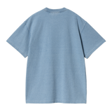 TEE SHIRT CARHARTT BLEU DENIM COUTURE APPARENTES POCHE COEUR HOMME FEMME MIXTE SS25 PRINTEMPS ETE VERSAILLES