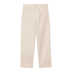 PANTALON COUPE LARGE AMPLE BEIGE LOGO 4 POCHES CARHARTT NATURAL ECRU HOMME MEN COLLECTION SS25 VERSAILLES 78 MODE STYLE STREETWEAR BOUTON OVERSIZE ETE PRINTEMPS SUMMER SPRING