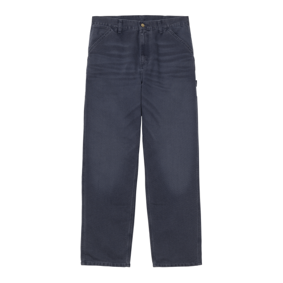 PANTALON SINGLE KNEE STONE CANVAS DARK NAVY / CARHARTT