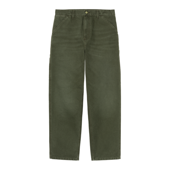 PANTALON SINGLE KNEE STONE CANVAS OLIVE / CARHARTT