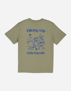 T-SHIRT HIKING TRIP VERT OLOW