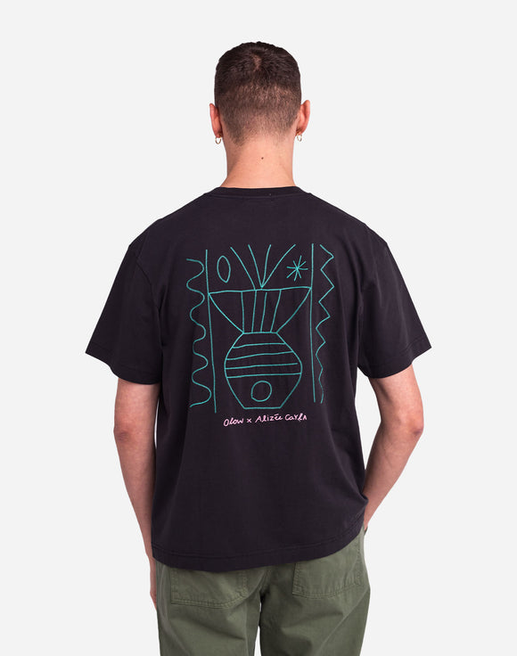 T-SHIRT MERIDIONAL NOIR CARBONE / OLOW