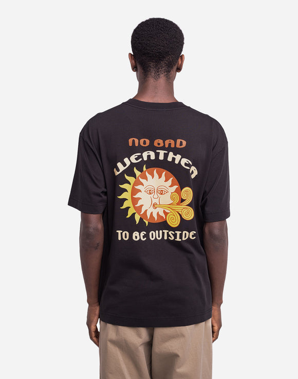 T-SHIRT WEATHER NOIR CARBONE / OLOW