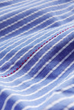 CHEMISE COL CLASSIQUE TOKYO MAR COTON RAYE BLEU ET BLANCHE  HOMECORE